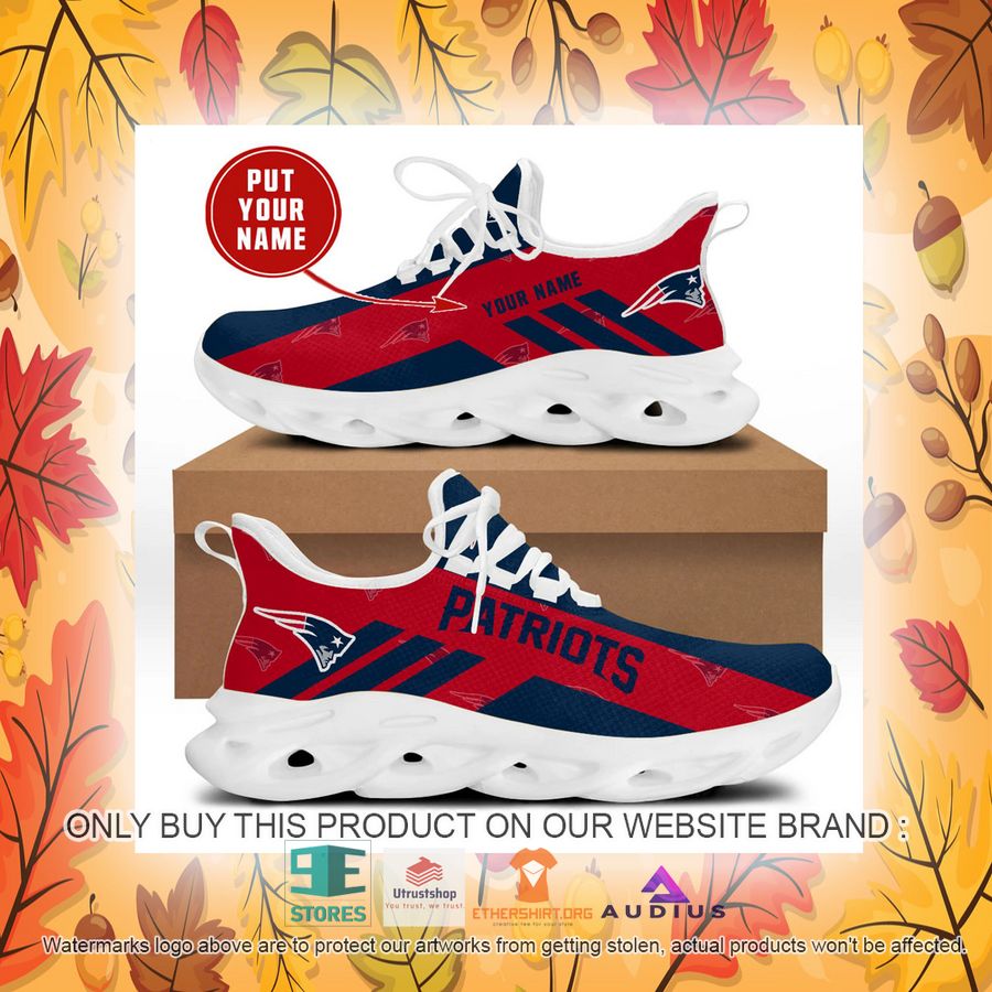 personalized new england patriots red max soul sneaker 4 8871