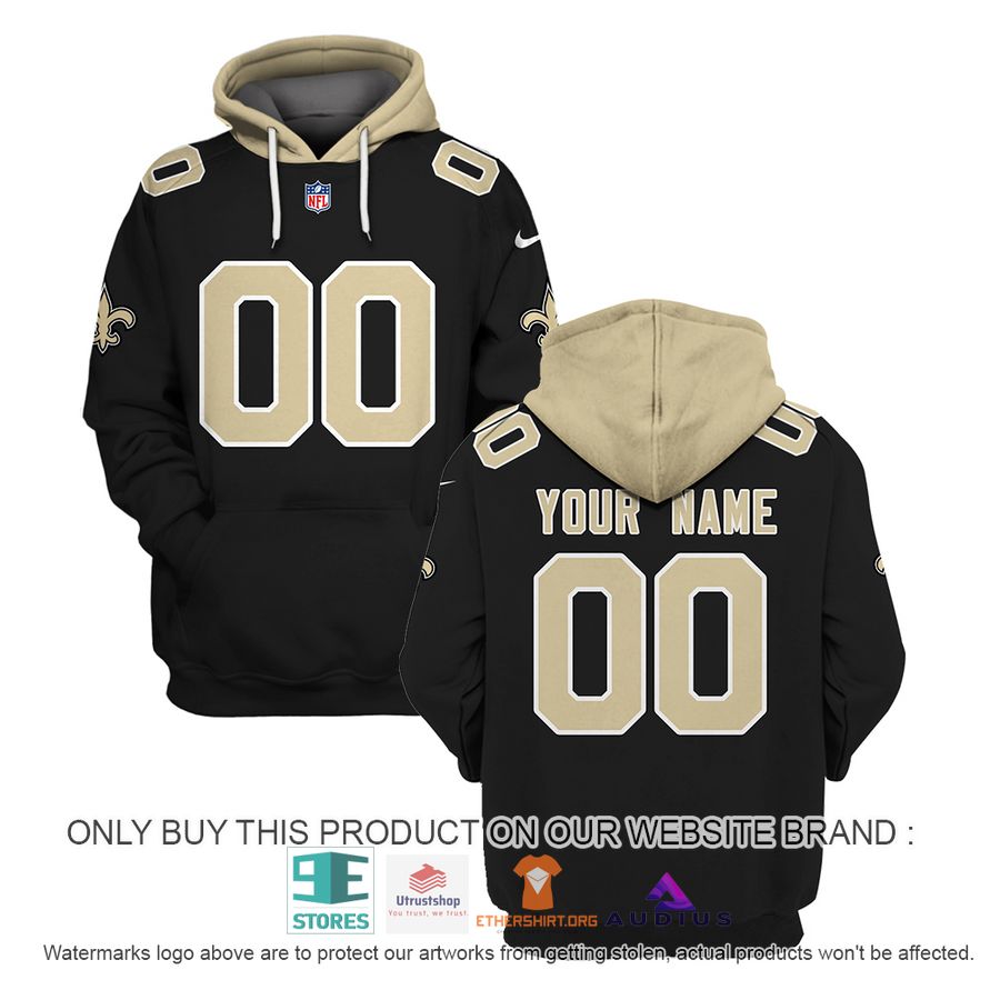 personalized new orleans saints black hoodie shirt 1 22926