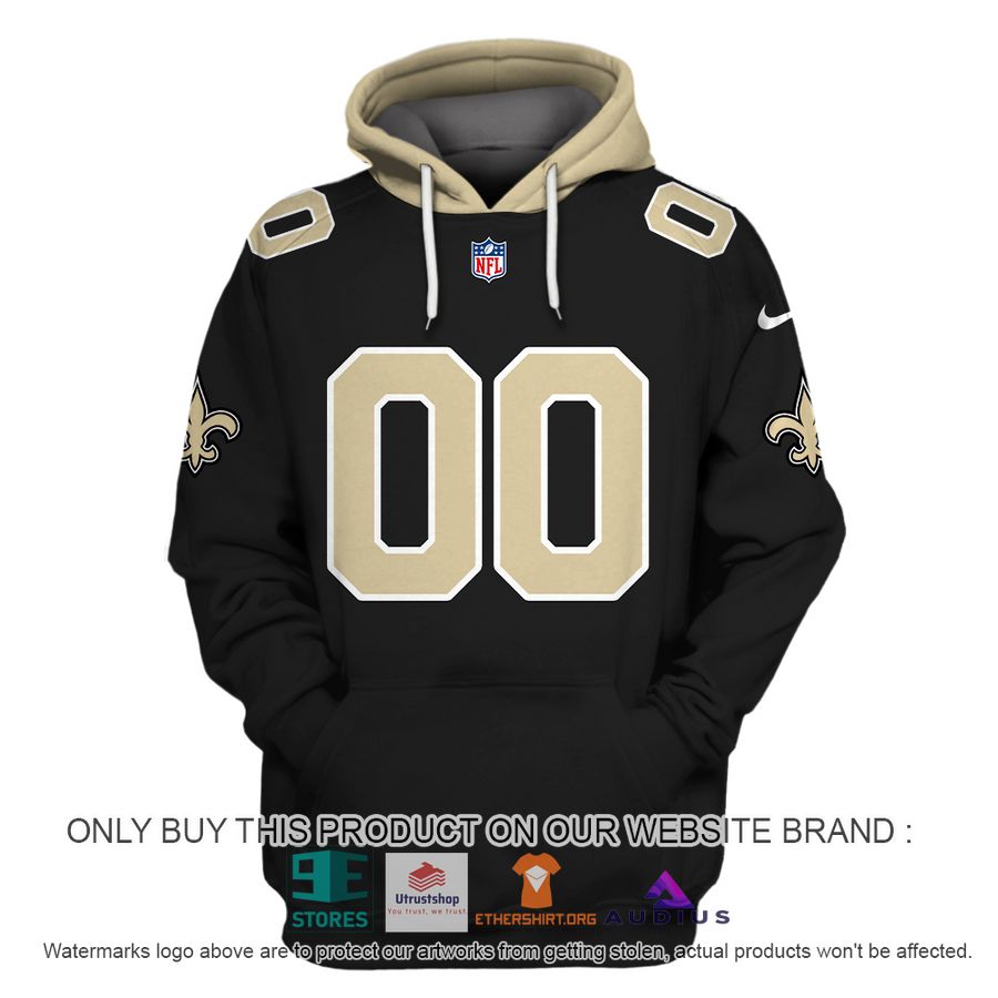 personalized new orleans saints black hoodie shirt 2 1082