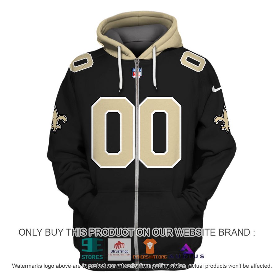 personalized new orleans saints black hoodie shirt 3 32975