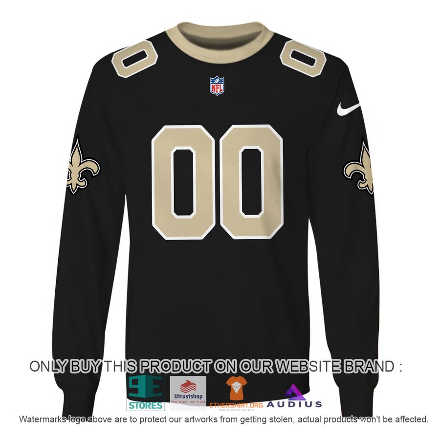 personalized new orleans saints black hoodie shirt 5 21163