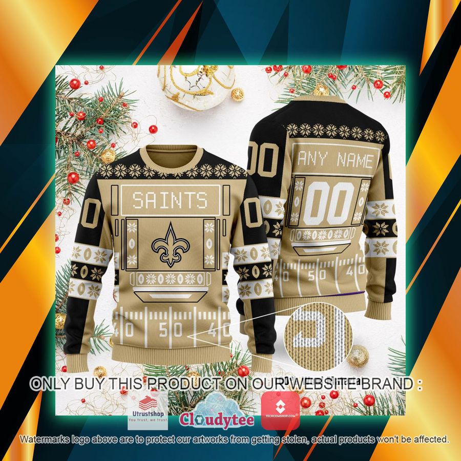 personalized new orleans saints ugly sweater 1 15910