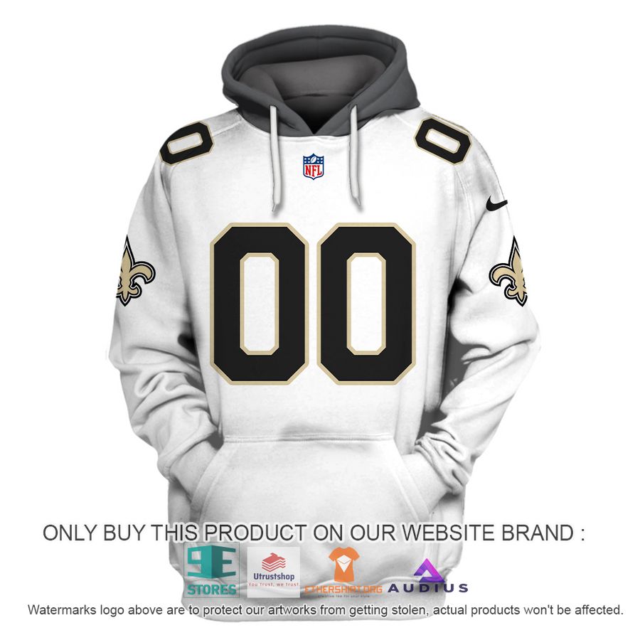 personalized new orleans saints white hoodie shirt 2 87721