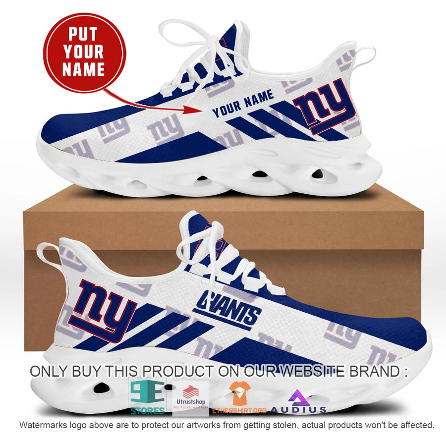 personalized new york giants white max soul sneaker 1 95948