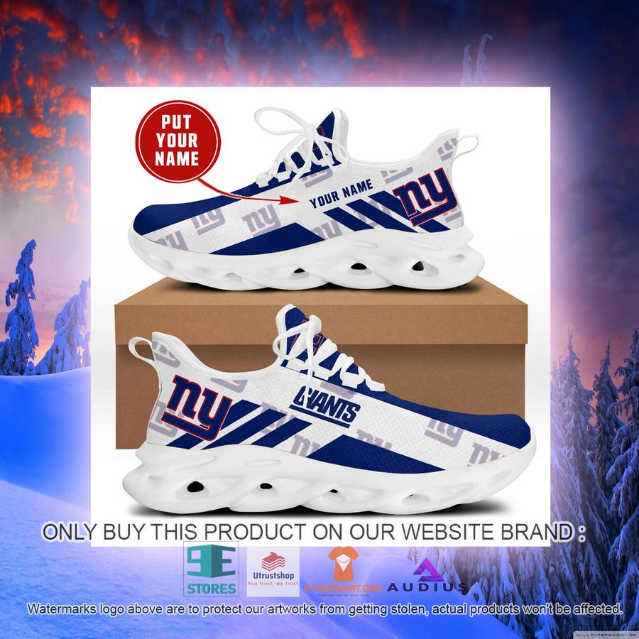 personalized new york giants white max soul sneaker 2 9576