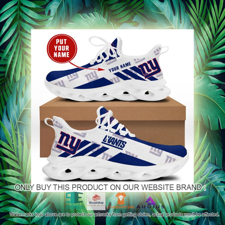 personalized new york giants white max soul sneaker 3 67039