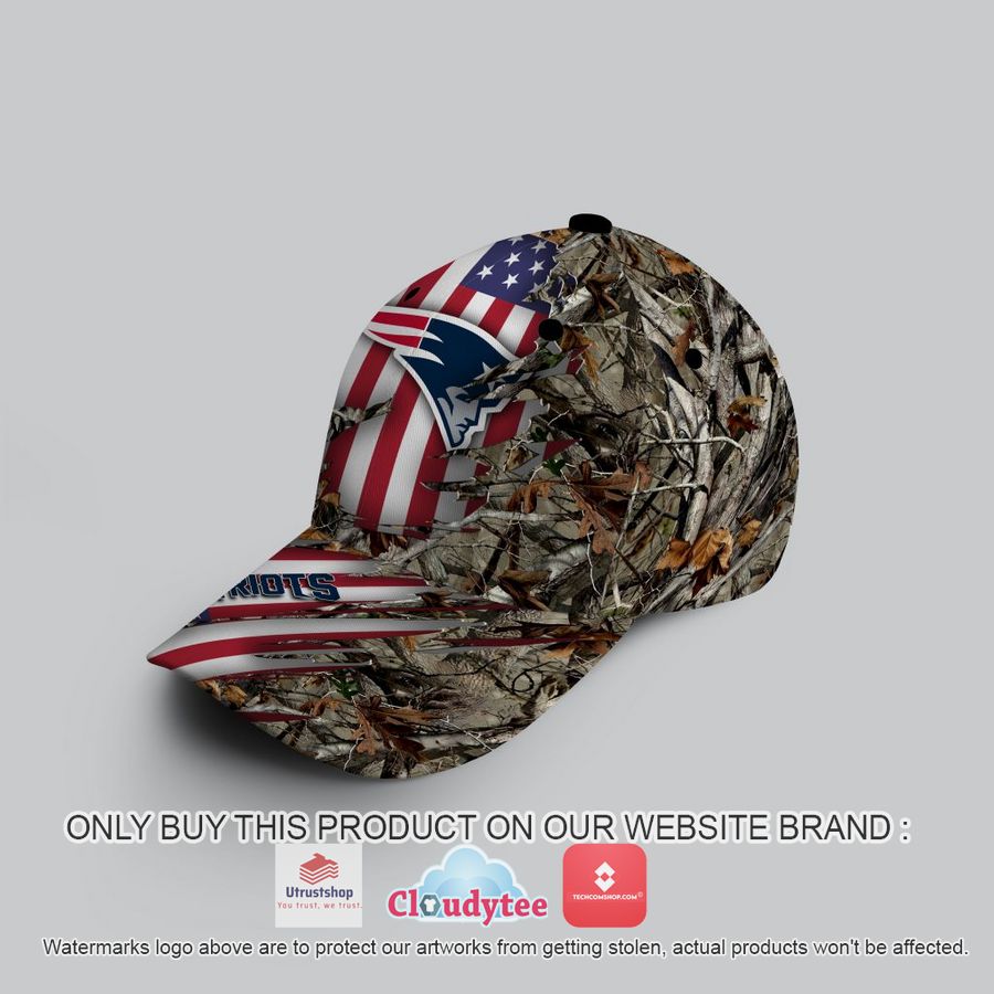 personalized nfl new england patriots camo realtree hunting cap 3 73031