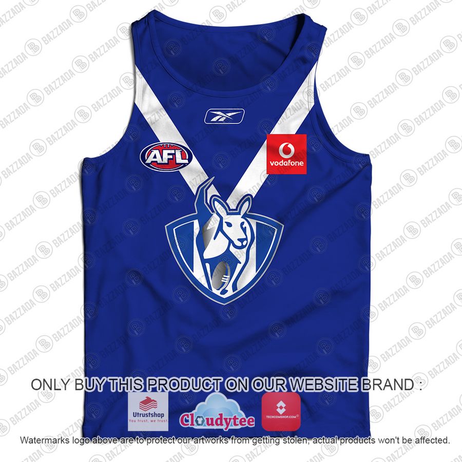 personalized north melbourne kangaroos vintage centenary guernsey vodafone tank top 2 35643