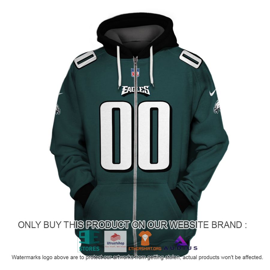 personalized philadelphia eagles dark green hoodie shirt 3 59787