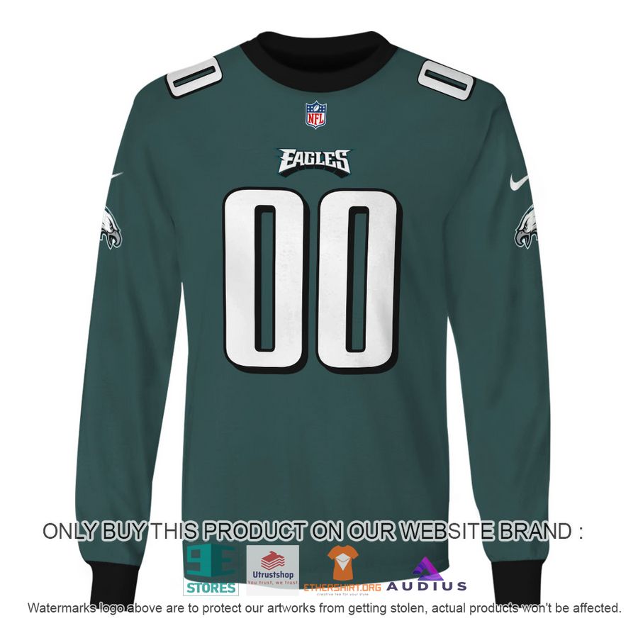 personalized philadelphia eagles dark green hoodie shirt 5 72081