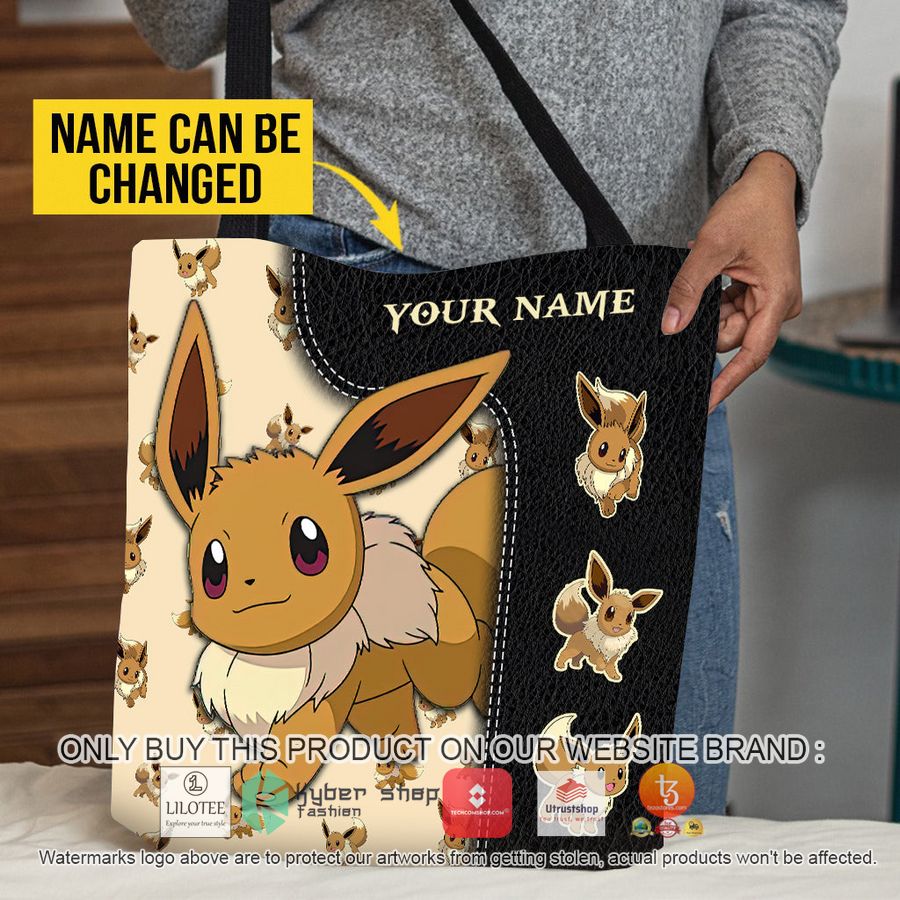 personalized pokemon eevee black all over tote bag 1 28316