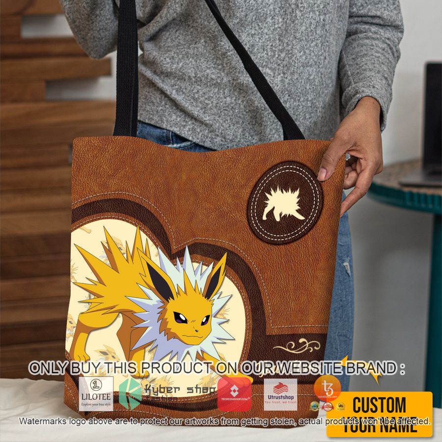 personalized pokemon jolteon all over tote bag 1 7509