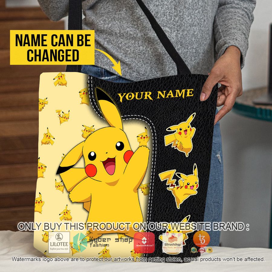 personalized pokemon pikachu black all over tote bag 1 38372