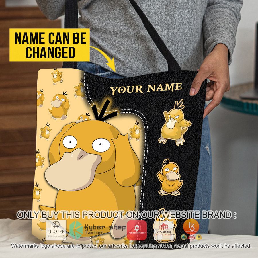 personalized pokemon psyduck black all over tote bag 1 47576