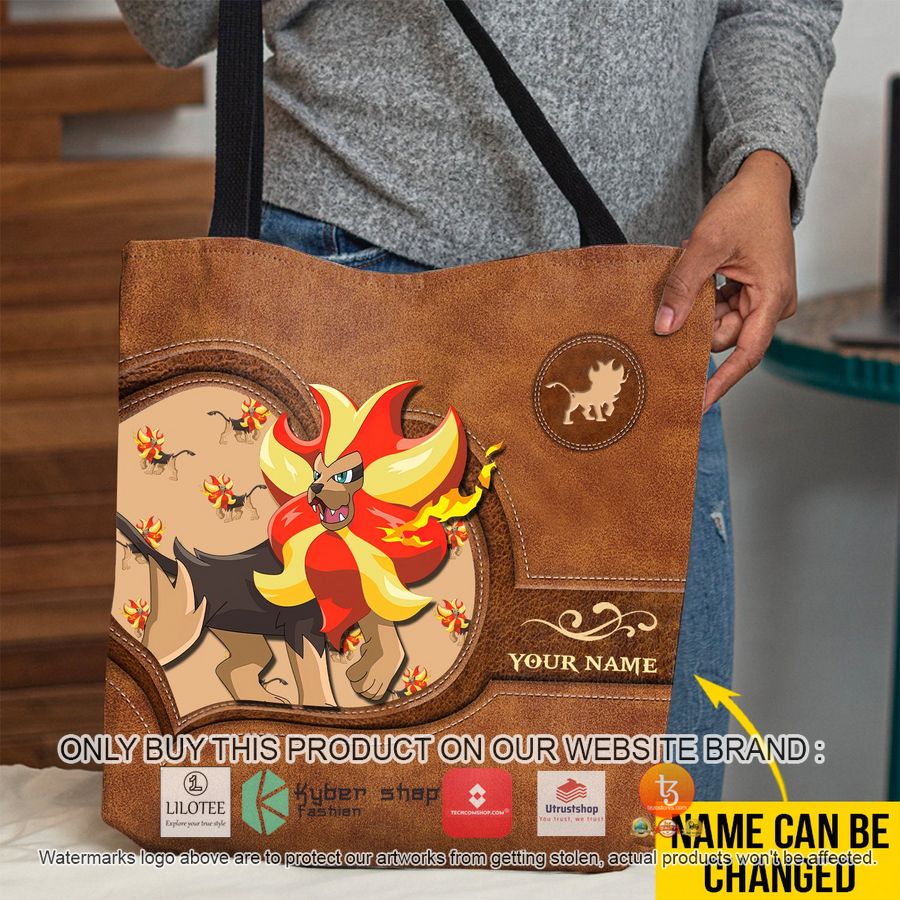 personalized pokemon pyroar all over tote bag 1 39322
