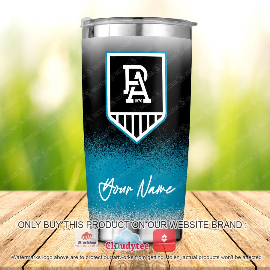 personalized port adelaide power tumbler 3 94019