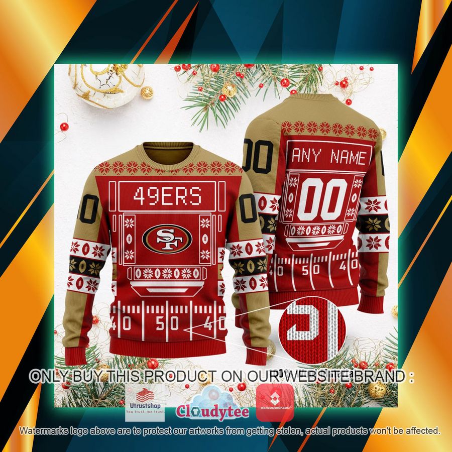 personalized san francisco 49ers ugly sweater 1 91245