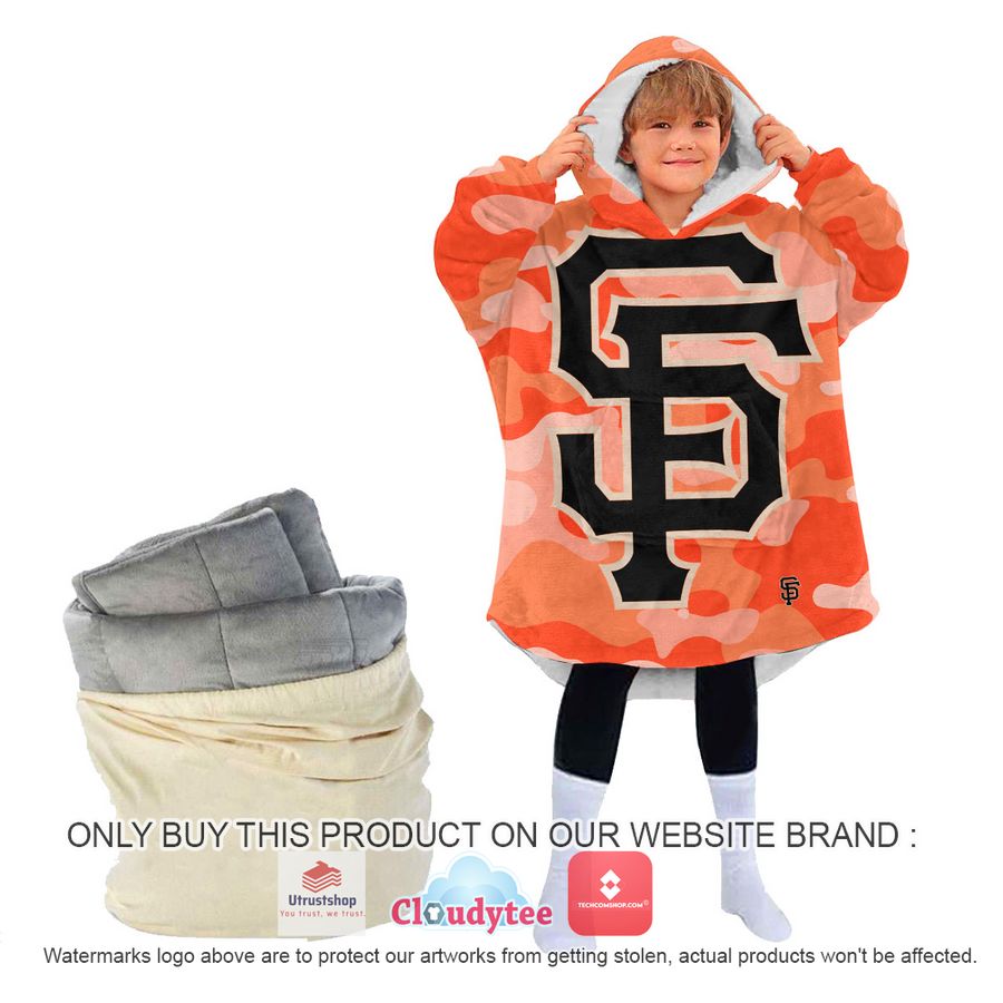 personalized san francisco giants oodie blanket hoodie 4 86662