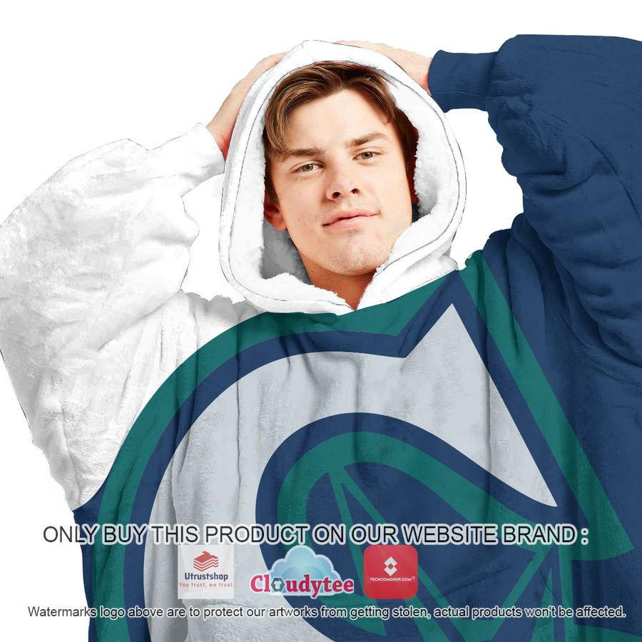 personalized seattle mariners white blue oodie blanket hoodie 3 80471