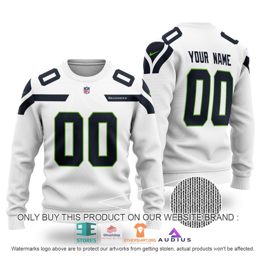 personalized seattle seahawks white ugly sweater 1 88618