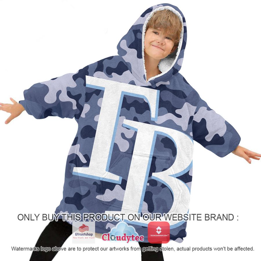 personalized tampa bay rays camo oodie blanket hoodie 6 78892