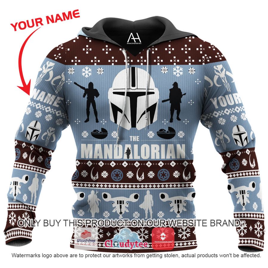 personalized the mandalorian christmas all over printed shirt hoodie 1 54152