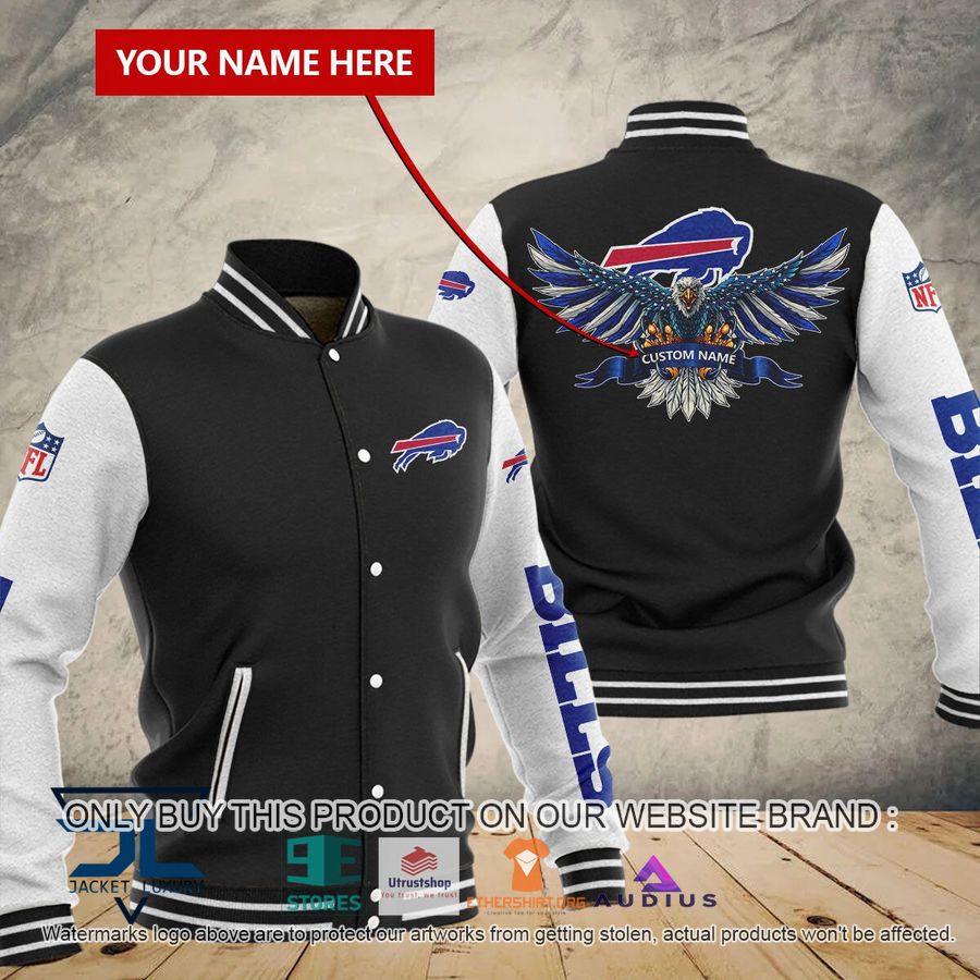 personalized united states flag eagle buffalo bills baseball jacket 1 71888