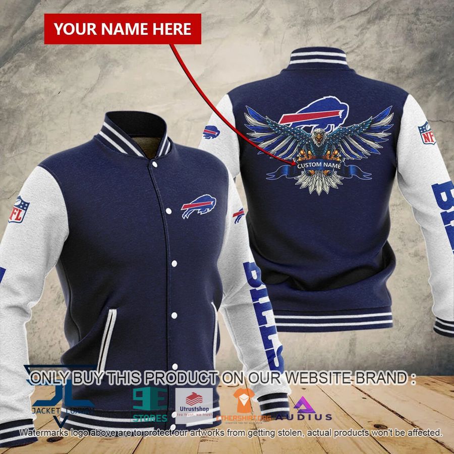 personalized united states flag eagle buffalo bills baseball jacket 2 52646