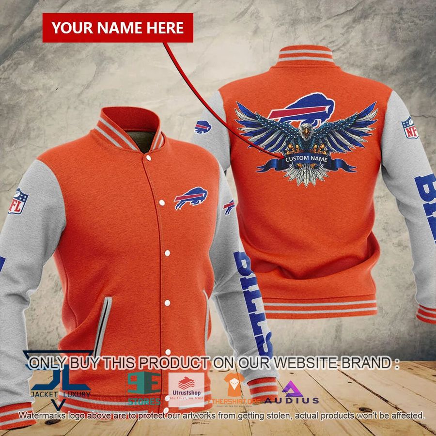 personalized united states flag eagle buffalo bills baseball jacket 4 72964