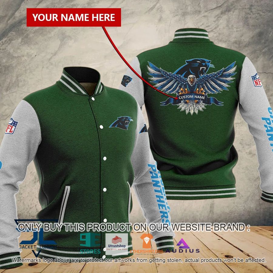 personalized united states flag eagle carolina panthers baseball jacket 6 95979