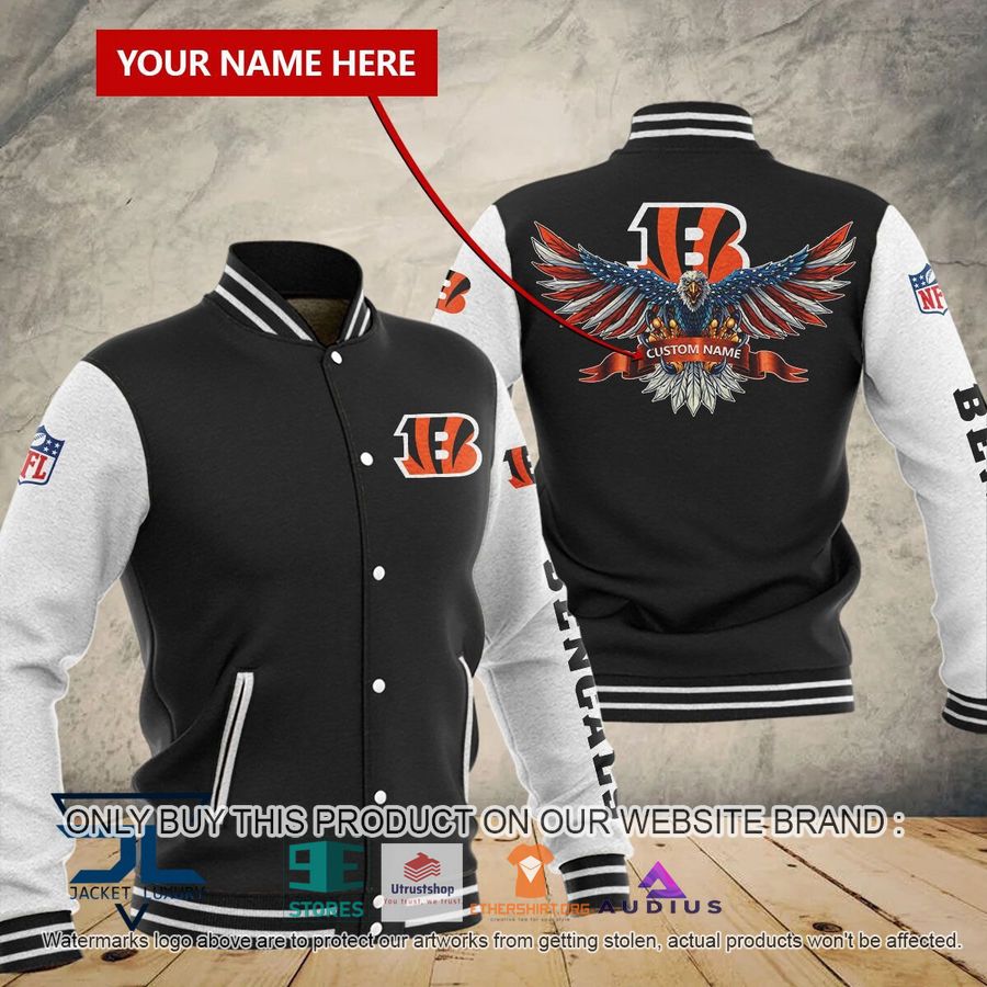 personalized united states flag eagle cincinnati bengals baseball jacket 1 37793