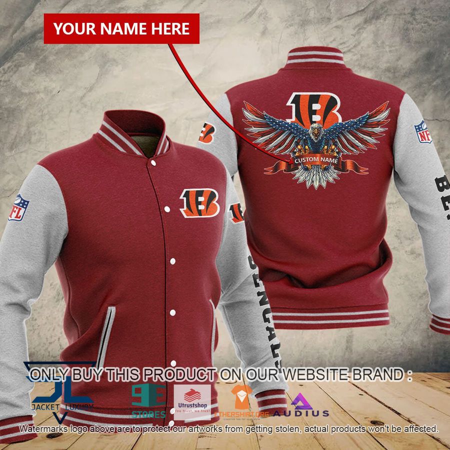 personalized united states flag eagle cincinnati bengals baseball jacket 3 95898