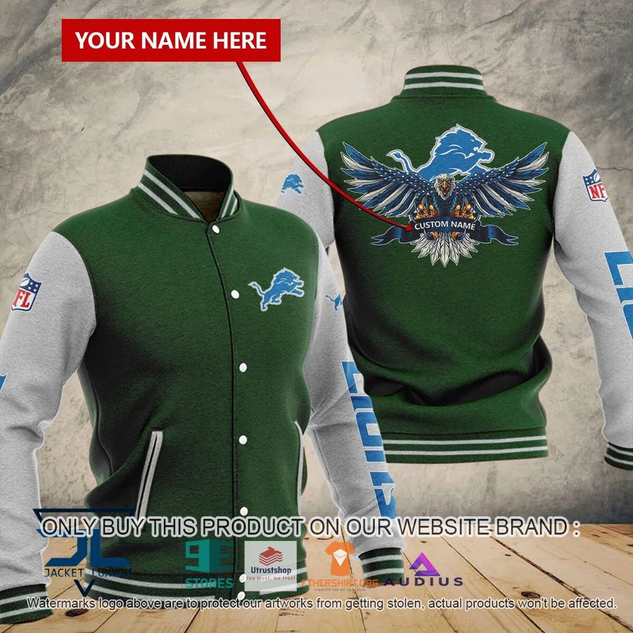 personalized united states flag eagle detroit lions baseball jacket 6 29178