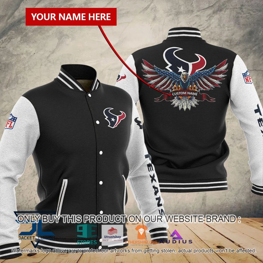 personalized united states flag eagle houston texans baseball jacket 1 64662