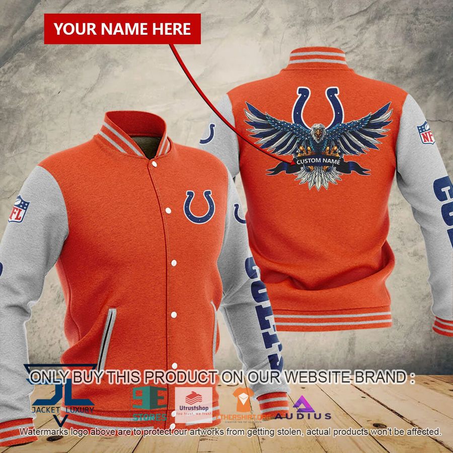 personalized united states flag eagle indianapolis colts baseball jacket 4 11127