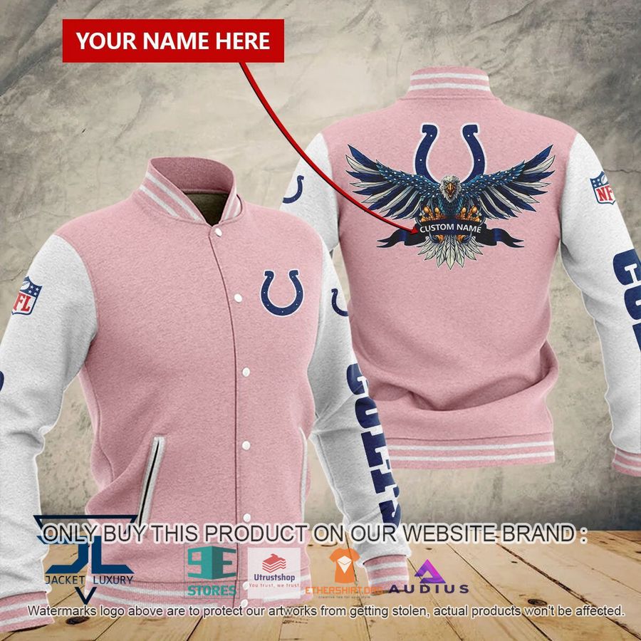 personalized united states flag eagle indianapolis colts baseball jacket 5 15078