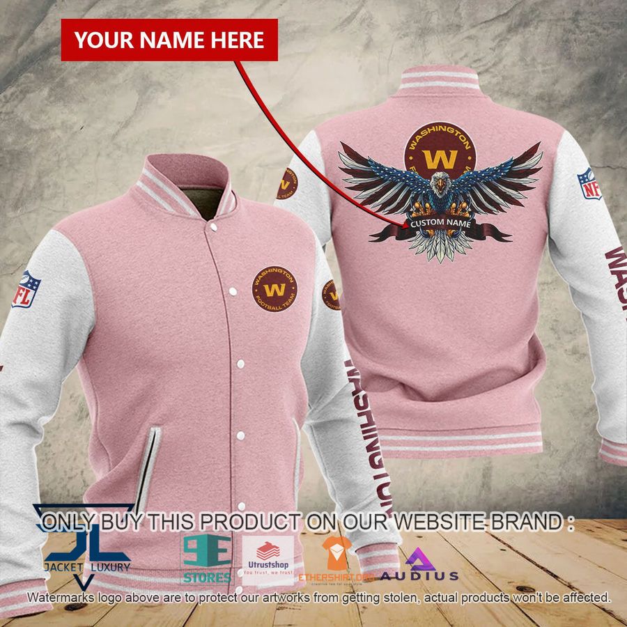 personalized united states flag eagle washington football team baseball jacket 5 50117