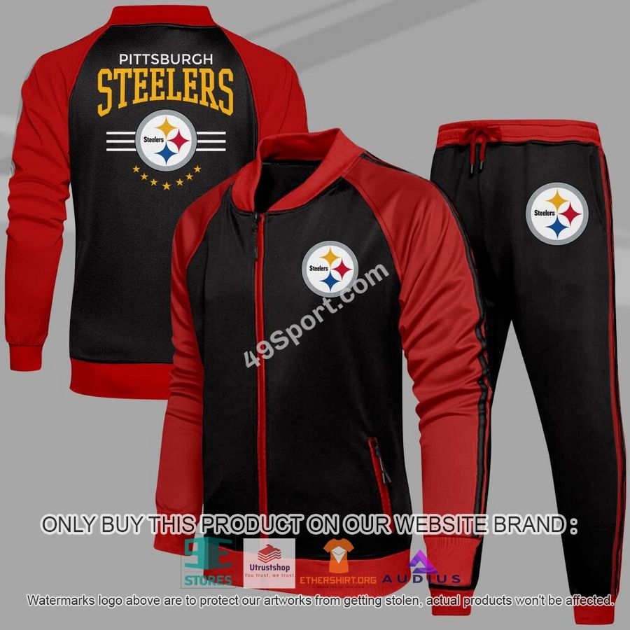 pittsburgh steelers nfl casual tracksuit jacket long pants 1 47134