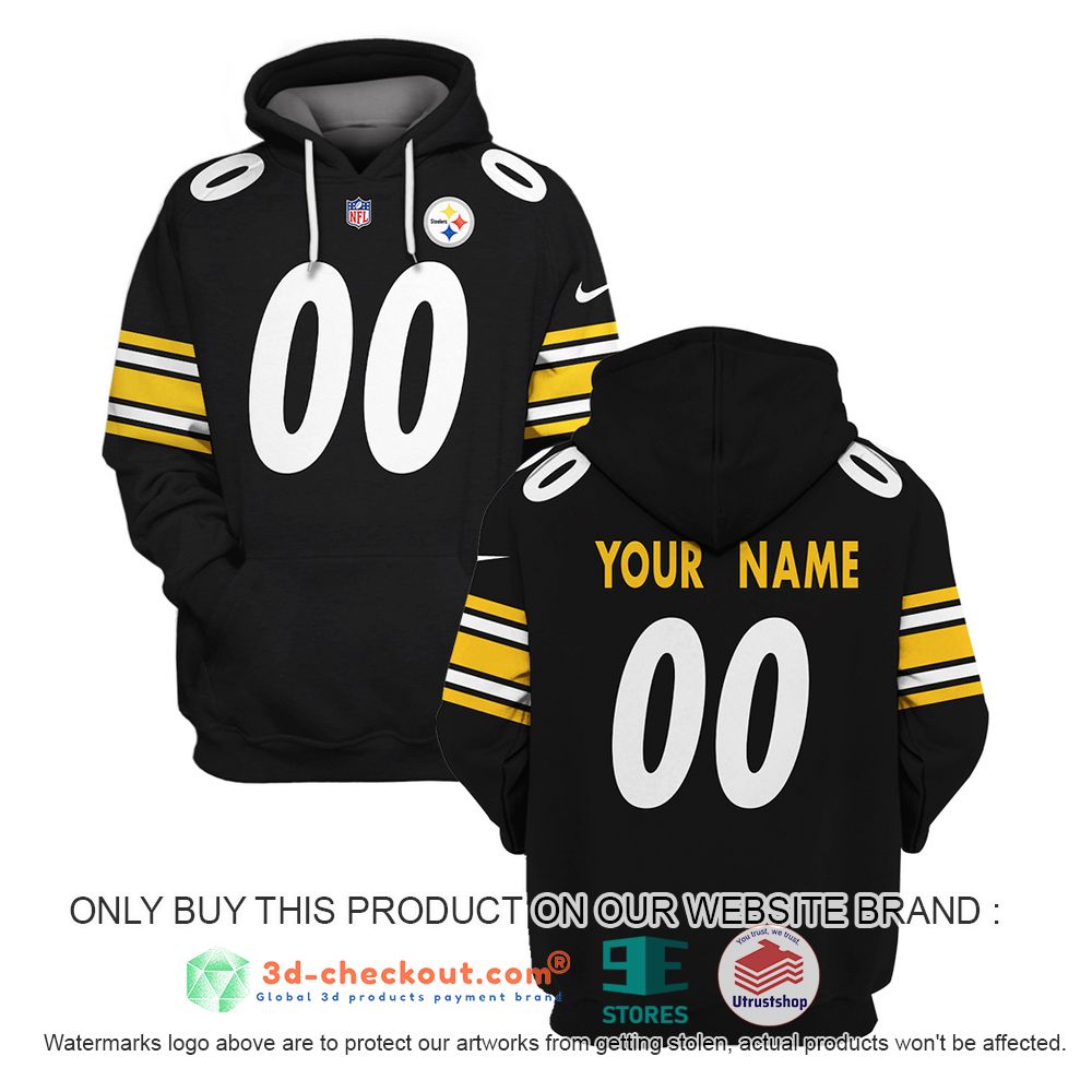 pittsburgh steelers nfl personalized 3d shirt hoodie 2 13122