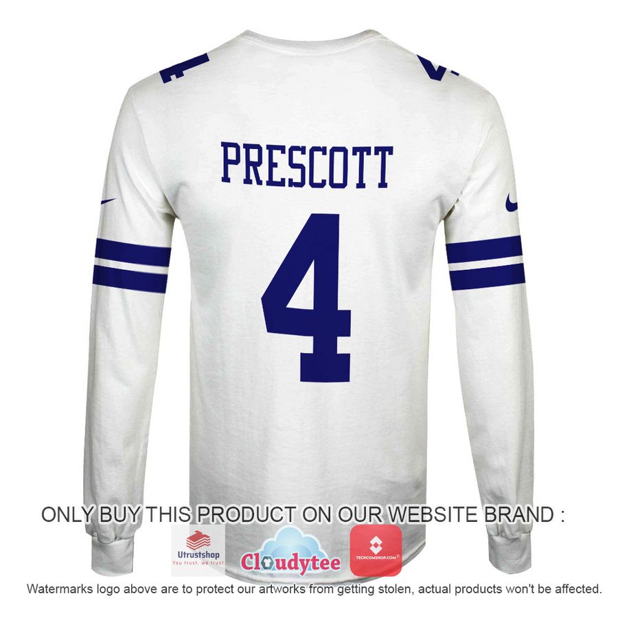 prescott 4 dallas cowboys white nfl hoodie shirt 4 97814