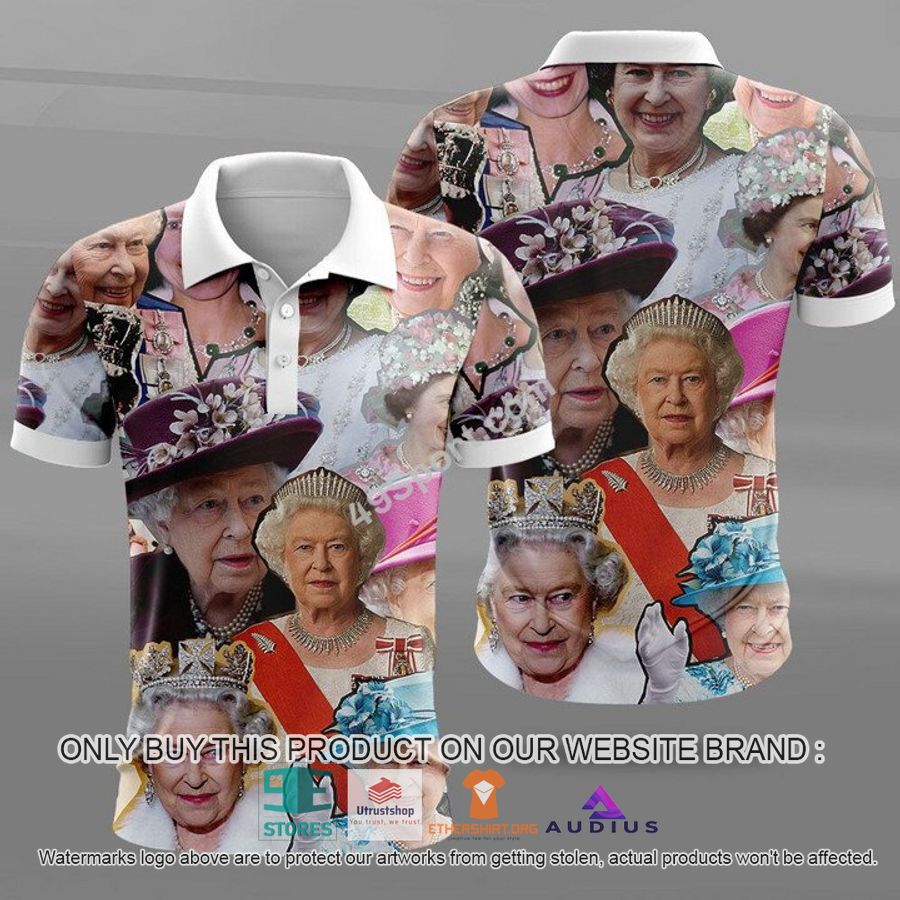 queen elizabeth ii 3d polo shirt 1 44731