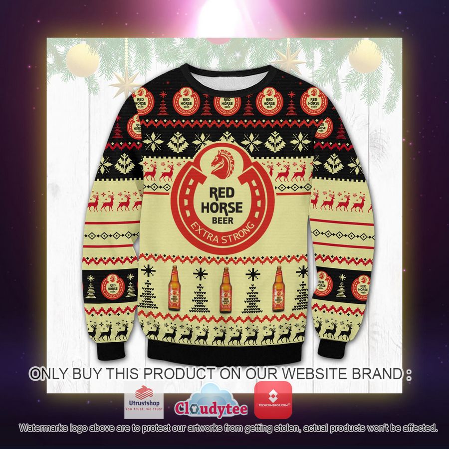 red horse ugly sweater 2 21740