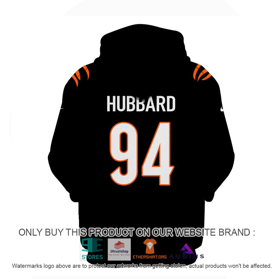 sam hubbard 94 cincinnati bengals black hoodie shirt 3 34401