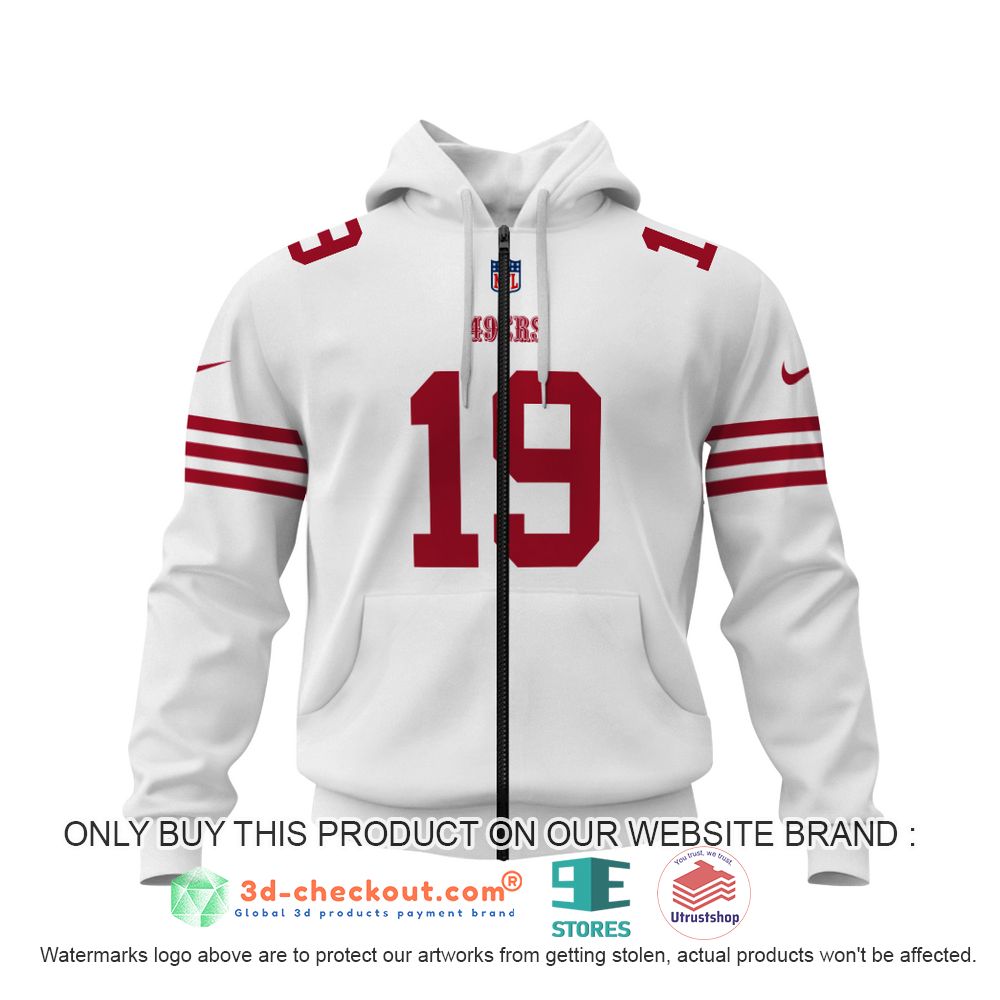 san francisco 49ers nfl deebo samuel white 3d shirt hoodie 1 64065