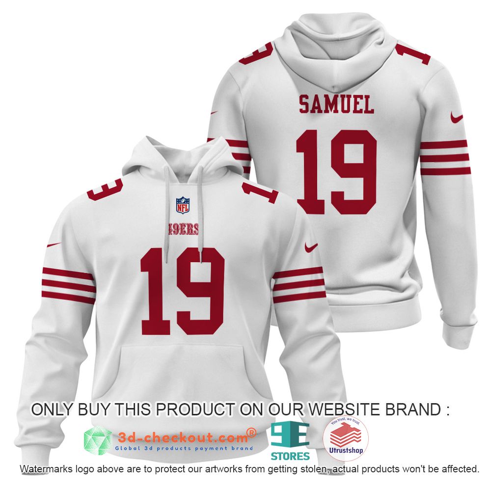 san francisco 49ers nfl deebo samuel white 3d shirt hoodie 2 93240