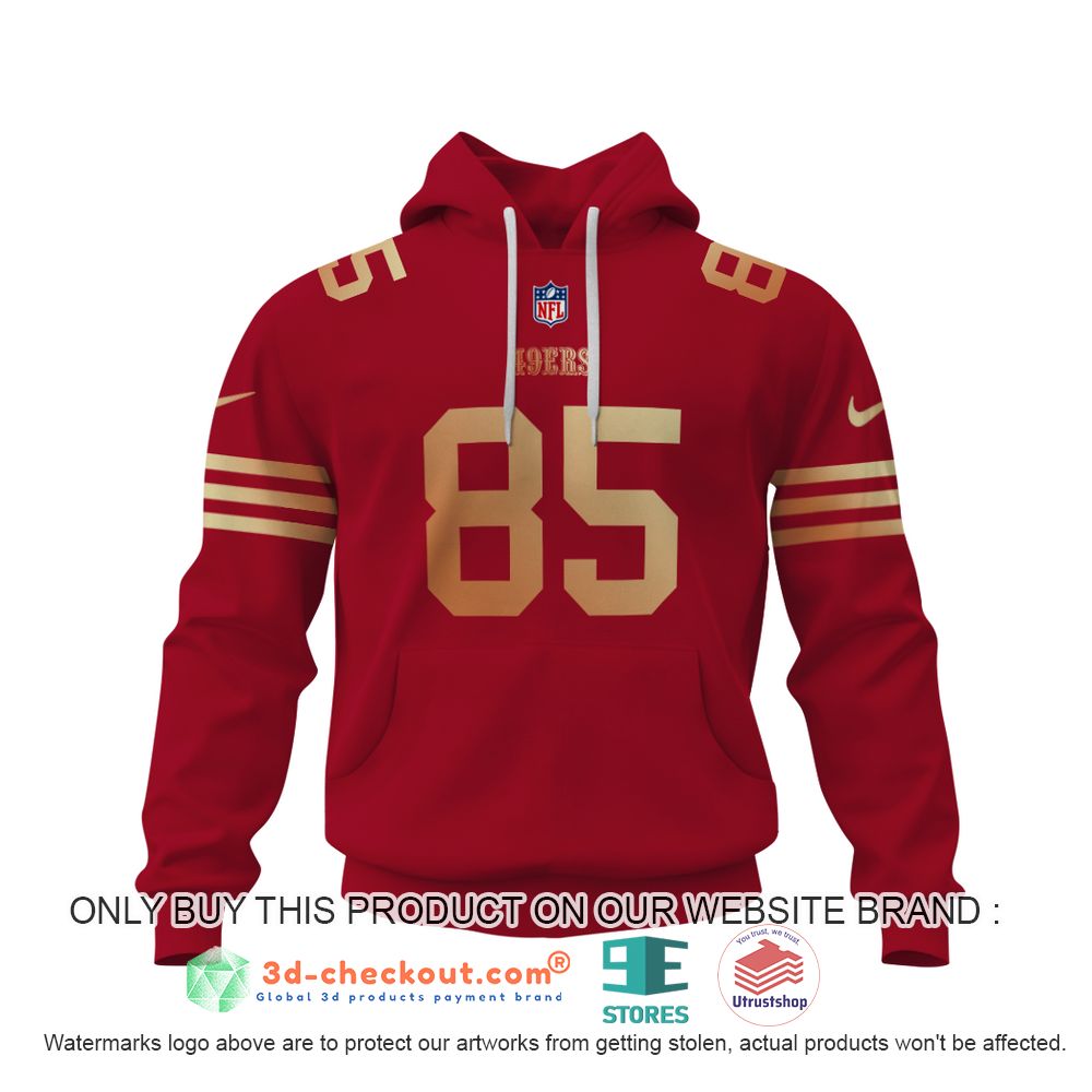 san francisco 49ers nfl george kittle red 3d shirt hoodie 2 35568