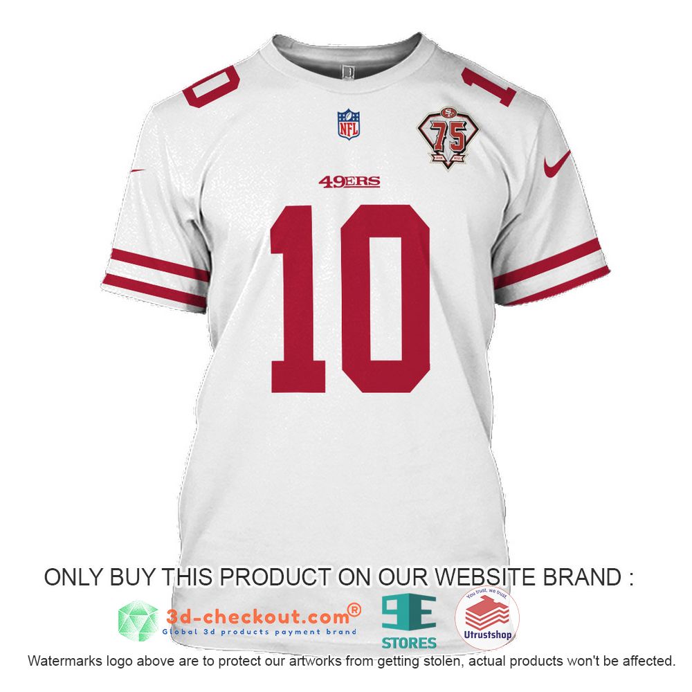 san francisco 49ers nfl jimmy garoppolo pattern 3d shirt hoodie 1 64806