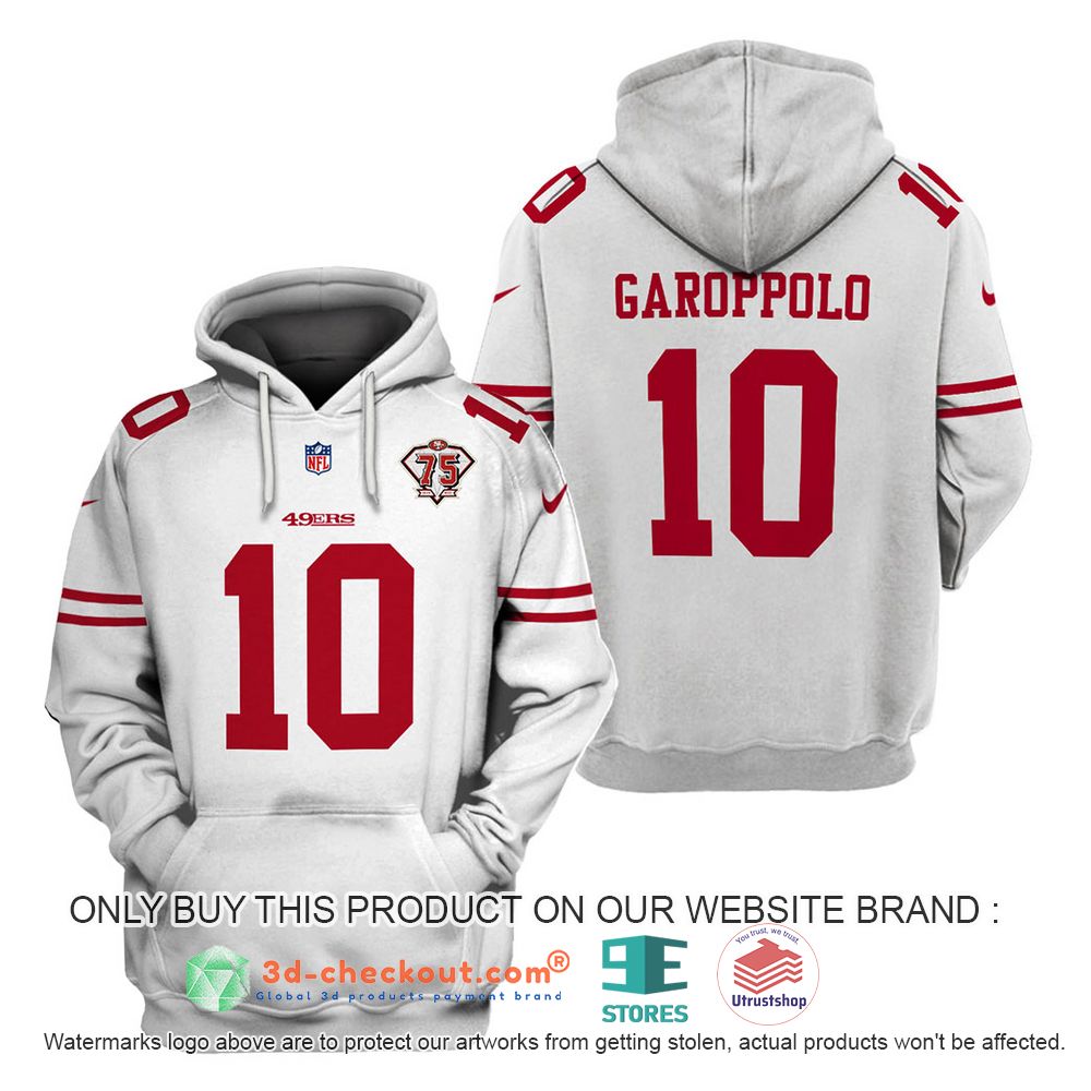 san francisco 49ers nfl jimmy garoppolo pattern 3d shirt hoodie 2 63357