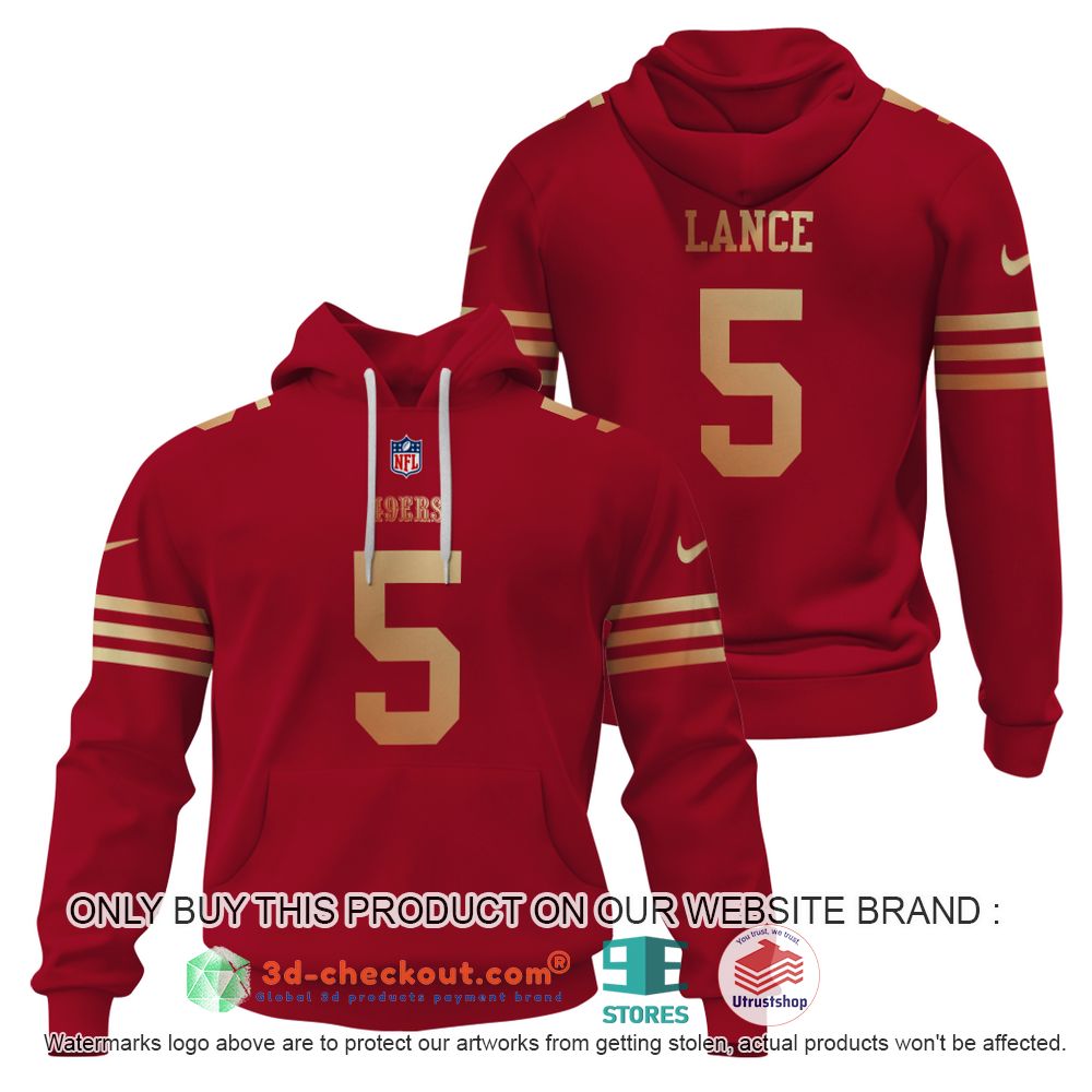 san francisco 49ers nfl trey lance 3d shirt hoodie 1 41983