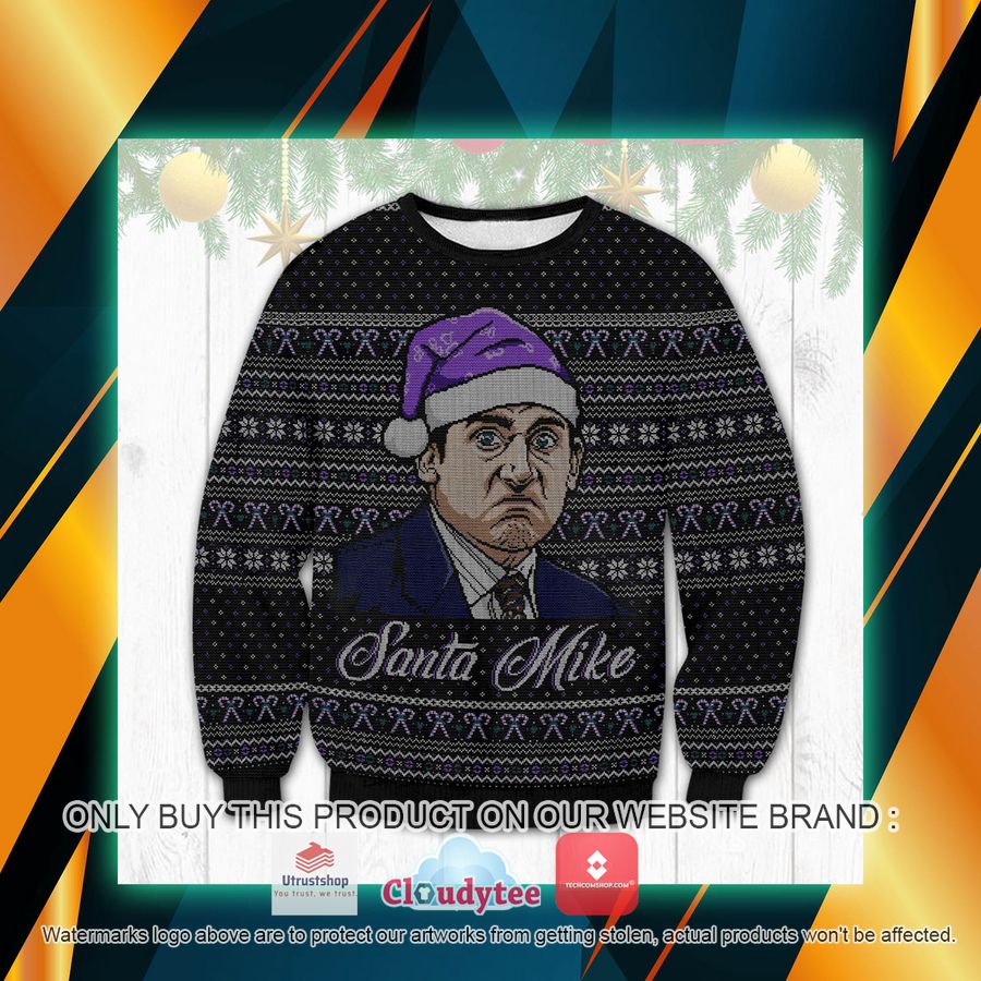 santa mike the office ugly sweater 1 50234